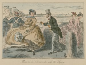 マダムデノーマンビルと従者 作： John Leech