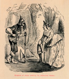 アンジュのマーガレットが慈悲深い強盗に会い、 作： John Leech