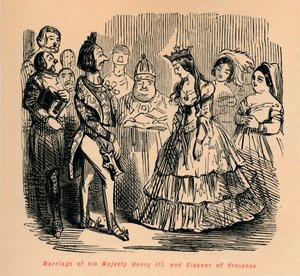ヘンリー3世とプロヴァンスのエレノアの結婚、c1860、c186 作： John Leech