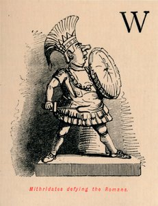 1852年にローマ人を倒したミトリダテス 作： John Leech