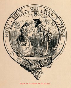 ガーター騎士団の起源、c1860、c1860 作： John Leech