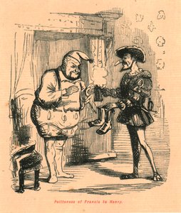 ヘンリーに対するフランシスの礼儀正しさ、1897年。 作： John Leech