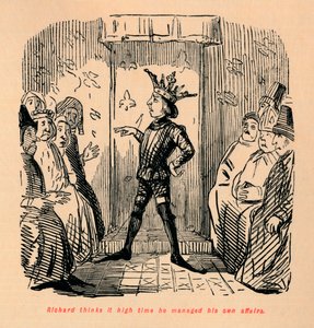 リチャードは自分自身の業務を管理する時期がきたと考えています、c1860、c1860 作： John Leech
