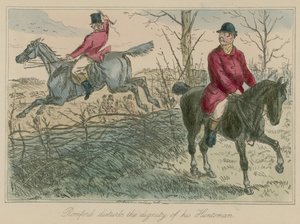 ロンフォードはハンツマンの尊厳を乱す 作： John Leech