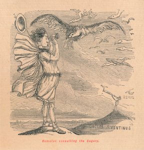 8月にコンサルティングを行うロムルス、1852年 作： John Leech