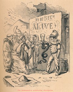 Aesculaplusを購入した大使、1852年 作： John Leech