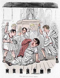 ジュリアス・シーザーの終わり、1852 作： John Leech
