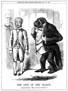 シーズンのライオン、1861 作： John Leech