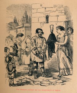 カプアの住民が着たローマ人、1852 作： John Leech