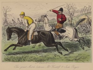 フリントフ氏とジャックロジャースの素晴らしい試合 作： John Leech