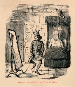 ヘンリー、プリンスオブウェールズ、c1860、c1860の不審な行為 作： John Leech