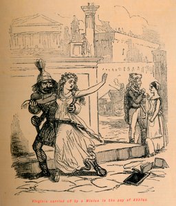 1852年、アピウスの給与でミニオンによって持ち去られたバージニア州 作： John Leech