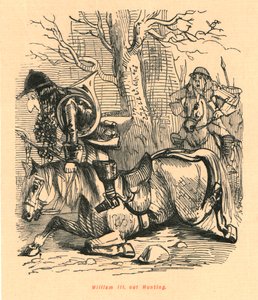 ウィリアム3世。ハンティング、1897年。 作： John Leech