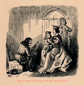 ヨークは彼の叔父ディックと一緒に行きたいですか、 作： John Leech