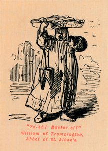 ああ！サバ！ウィリアム・オブ・トランピントン、セントオールバンズ修道院長、 作： John Leech