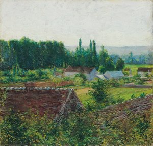 ジヴェルニーの農家、1890年頃 作： John Leslie Breck