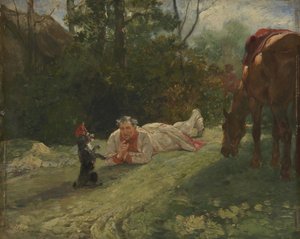 実行犬c。 1875 作： John Lewis Brown