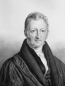 トーマス・ロバート・マルサス1766-1834の肖像 作： John Linnell