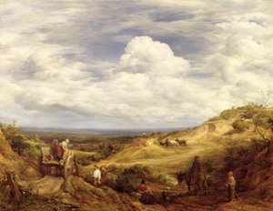 サンドピット、ハムステッドヒース、1849 作： John Linnell