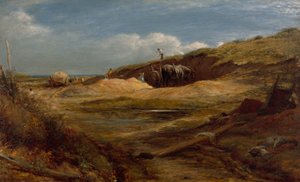 The Sand Pits, Hampstead Heath, 1834年。 作： John Linnell
