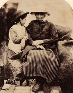 北ウェールズ、コーウェン、ラガットの使用人、c。 1860年。 作： John Lloyd