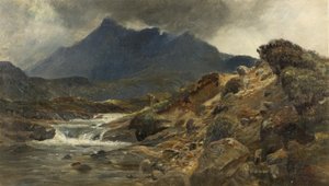 スカイ島で 作： John MacWhirter