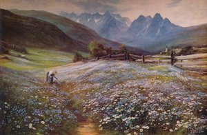 6月、オーストリアのチロル、c1892 作： John MacWhirter
