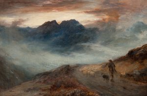 山の霧 作： John MacWhirter