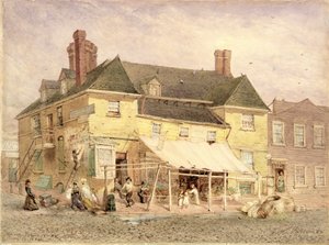 ウィリアムペンマンション、サウスセカンドストリート、フィラデルフィア、1864年（パーティクルボードに取り付けられた紙にガッシュ） 作： John Mackie Falconer