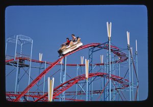アメリカ、ニュージャージー州アトランティックシティ、ジェットコースター・カー