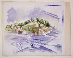 鹿島 作： John Marin
