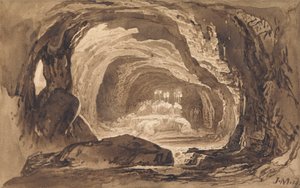 サラの埋葬 作： John Martin