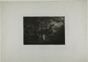 荒野で誘惑されるキリスト 作： John Martin