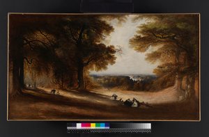 風景：リッチモンドパークの眺め、1850年 作： John Martin