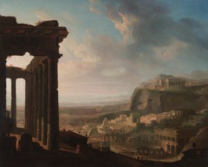 古代都市の遺跡 作： John Martin