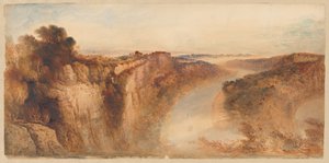 チェプストウの方を向いたワイ川の眺め 作： John Martin