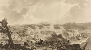 1816年11月5日に行われたカーキーの戦いで、4785人のイギリス軍がマフラッタ軍を撃退した記念すべき日（アクアチント、カラー