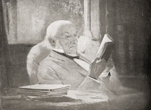 ウィリアム・エワート・グラッドストーン（1809-98）、老年、ローンの侯爵による「VRI彼女の人生と帝国」のイラスト 作： John McLure Hamilton