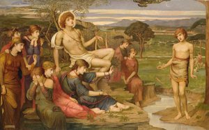 アポロとマルシャス 作： John Melhuish Strudwick