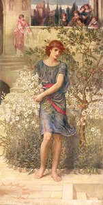 私の最愛の人は歌の歌から彼の庭に降りてきました 作： John Melhuish Strudwick