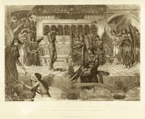 神の家の城壁 作： John Melhuish Strudwick
