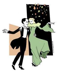フレッド・アステアとジンジャー・ロジャースのダンス