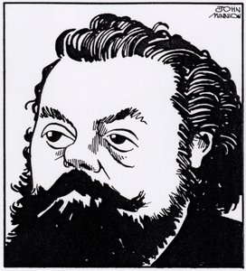 モデスト・ペトローヴィチ・ムソルグスキー、肖像風刺画