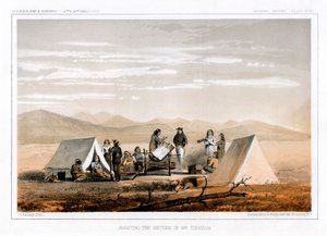 ティンカム氏の帰還を待つ、1856年。 作： John Mix Stanley