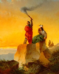 Indian Telegraph、1860 作： John Mix Stanley