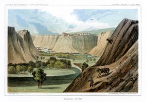 マリアス川、モンタナ州、アメリカ合衆国、1856年。