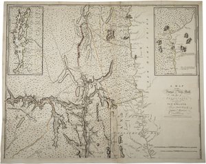 1775年6月10日、エンジニア、モントレゾール船長による実際の調査による、ペンシルベニア州の一部を含むニューヨーク州とニューイングランドの地図、1775年6月10日