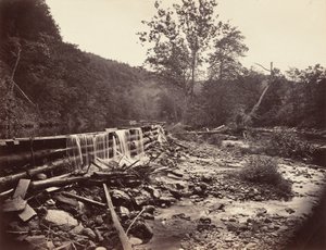 デラウェア・ウォーター・ギャップのブロードヘッズ・クリーク（1863年 作： John Moran