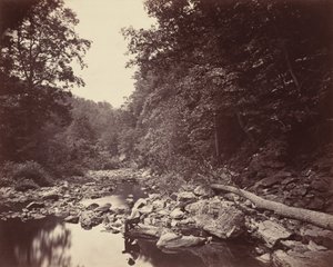 フィラデルフィア近郊のウィサヒコン・クリーク（1863年頃）。 作： John Moran