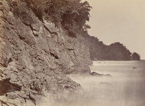 熱帯の風景、崖-リモン湾、1871年。 作： John Moran